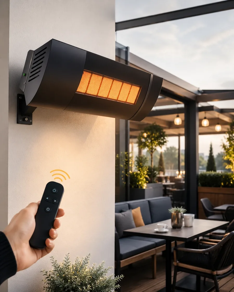 Mega Isıtma proje keşfi ve profesyonel ısıtma sistemi planlama Duvar tipi infrared ısıtıcı ve uzaktan kumanda tanıtım görseli